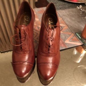 Cole Haan lace up heels